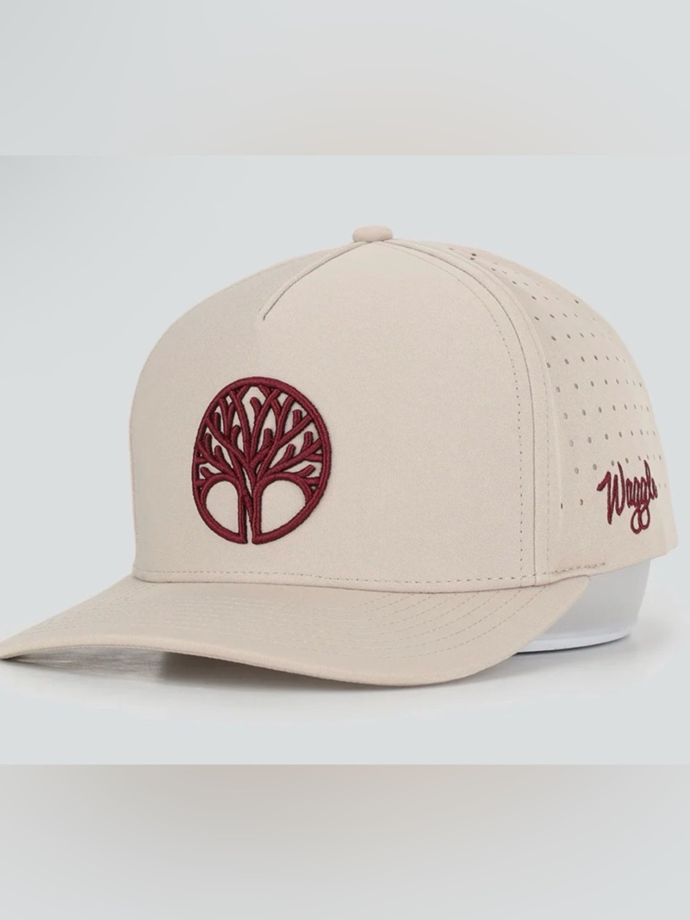 Wiggles Beige and Maroon Tree Logo Men's Hat